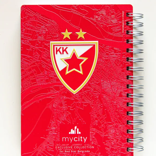 KK Crvena Zvezda -  Notes 3D print 101 Ponos grada 21x30cm A4