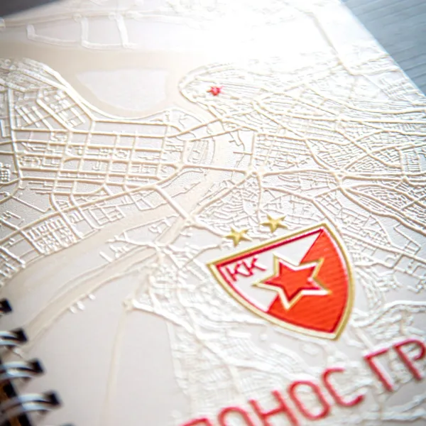 KK Crvena Zvezda -  Notes 3D print 101 Ponos grada 21x30cm A4