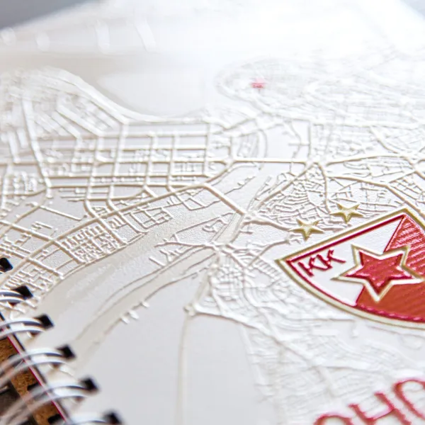 KK Crvena Zvezda -  Notes 3D print 101 Ponos grada 21x30cm A4