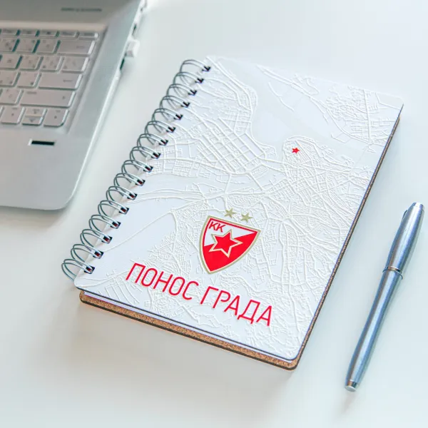 KK Crvena Zvezda -  Notes 3D print 101 Ponos grada 21x30cm A4