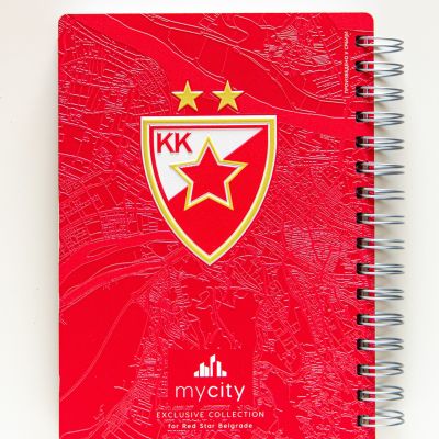 KK Crvena Zvezda -  Notes 3D print 101 Ponos grada 15x21cm A5