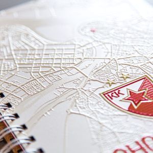 KK Crvena Zvezda -  Notes 3D print 101 Ponos grada 15x21cm A5