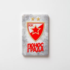 KK Crvena Zvezda  Magnetiæ plexi 103 (neon tamni/ponos/lopta)