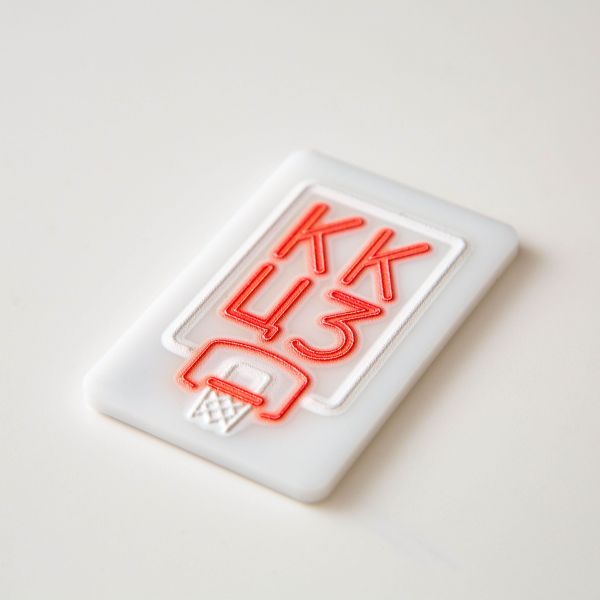 KK Crvena Zvezda -  Magnetić plexi 3D print 104 (neon svetli)