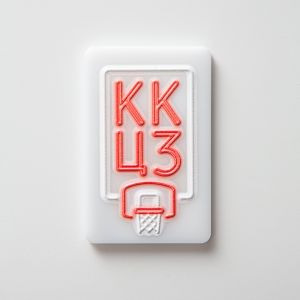 KK Crvena Zvezda -  Magnetić plexi 3D print 104 (neon svetli)